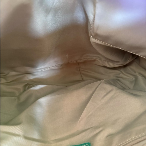 Burberry Green & White Leather Top Handle Shoulder Bag Tassel - Picture 6 of 6